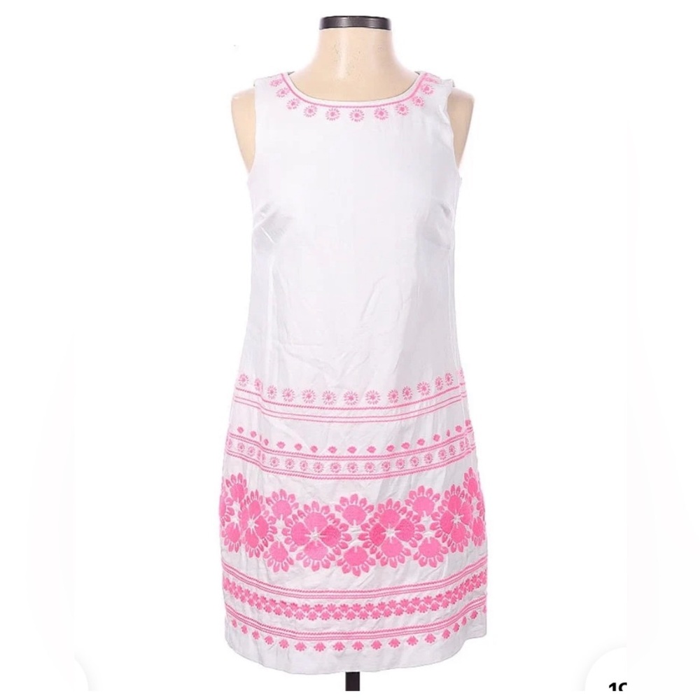 Vineyard Vines Caribbean Embroidered Linen Dress Size 4
